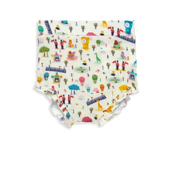 Baby's FAO x Posh Peanut 2-Piece Teddy Bears Peplum Top & Bloomers Set - Picture 3 of 3